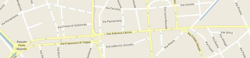 Mappa della impresa studio dentistico associato dott rotiroti paolo e francesco a UDINE