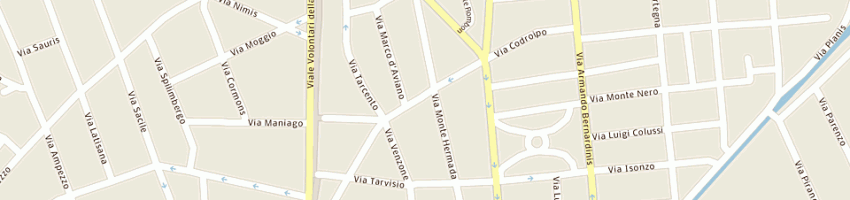 Mappa della impresa michelutti roberto a UDINE