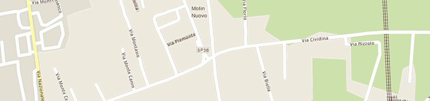 Mappa della impresa trattoria sguazzi a TAVAGNACCO