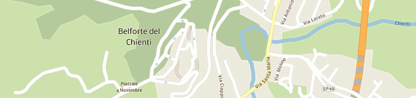 Mappa della impresa battellini remo fratelli a BELFORTE DEL CHIENTI