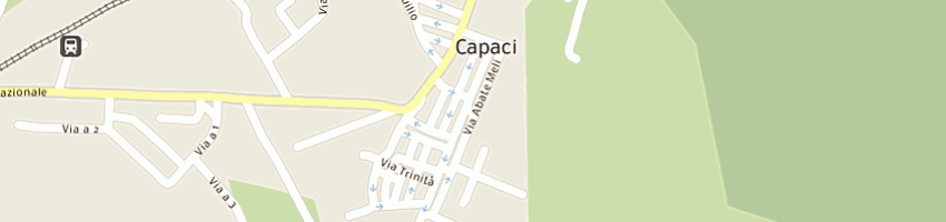 Mappa della impresa poste e telecomunicazioni - dir prov - uff locali della provincia di a CAPACI