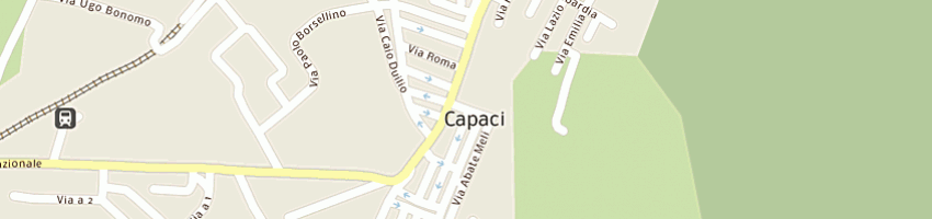 Mappa della impresa palmieri giuseppe a CAPACI