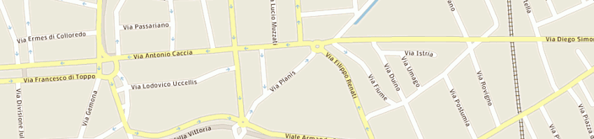 Mappa della impresa zini mario a UDINE