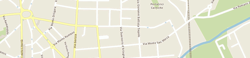 Mappa della impresa minisini sonia a UDINE