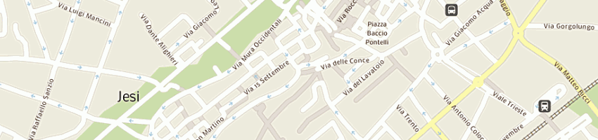 Mappa della impresa studio comics di caterini e c snc a JESI