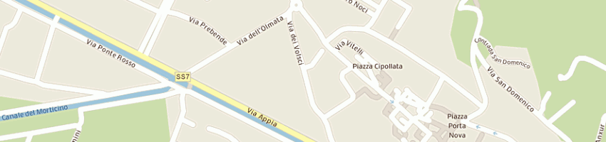 Mappa della impresa pizzeria borelli snc di borelli franco e c a TERRACINA