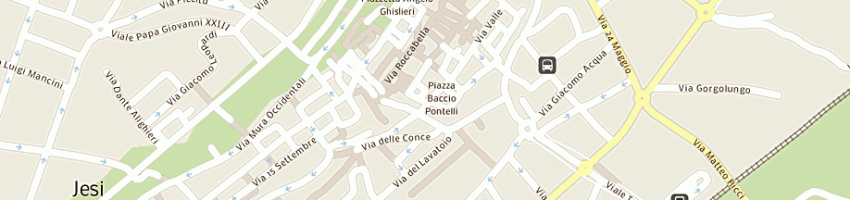 Mappa della impresa orizzonte immobiliare di burattini barbara a JESI