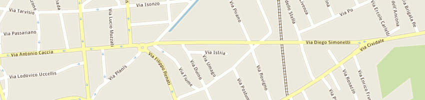 Mappa della impresa italiani aldo (sas) a UDINE