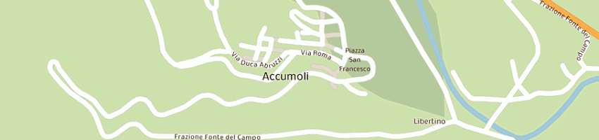 Mappa della impresa corpo forestale dello stato a ACCUMOLI