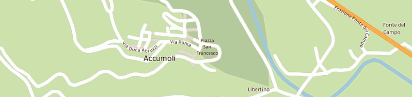 Mappa della impresa ufficio postale a ACCUMOLI