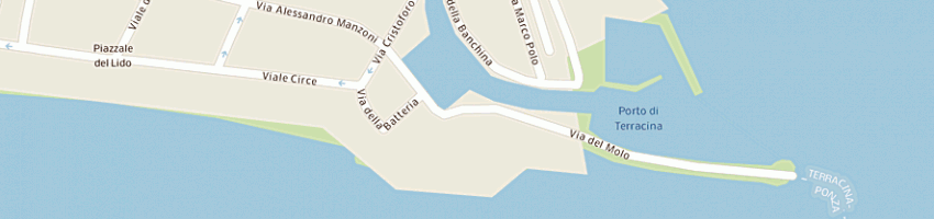 Mappa della impresa tirrena yachting di smaltini danilo e c sas a TERRACINA