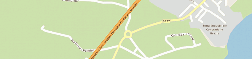 Mappa della impresa fratelli bruschi bruno e ezio snc a TOLENTINO