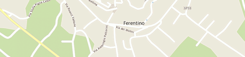 Mappa della impresa goldengas lazio srl a FERENTINO
