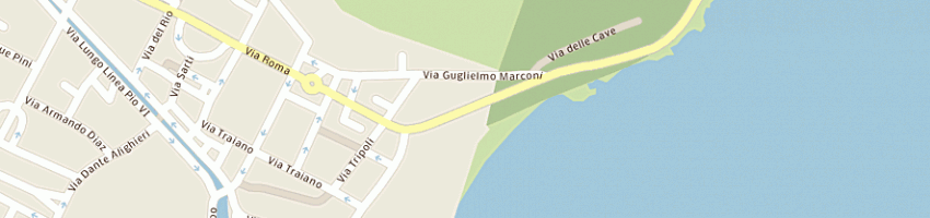 Mappa della impresa grand hotel palace srl a TERRACINA