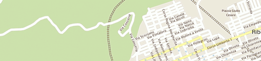 Mappa della impresa lo giudice francesco a RIBERA
