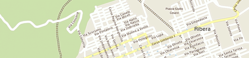 Mappa della impresa comune di ribera a RIBERA