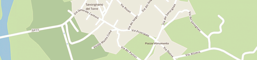 Mappa della impresa antica locanda di meroi pia e c sas a POVOLETTO