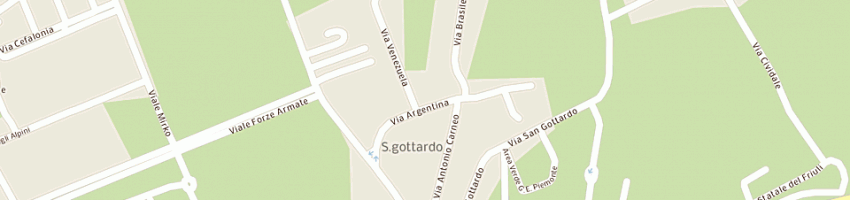 Mappa della impresa menegon claudio a UDINE