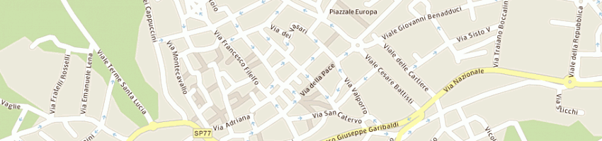 Mappa della impresa superbazar di scalzini patrizia e c snc a TOLENTINO