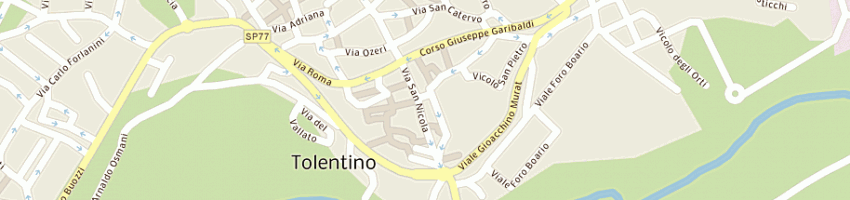 Mappa della impresa bar santoncini di bora stefano a TOLENTINO