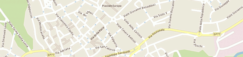 Mappa della impresa edil cb snc di carlini innocenzo e buresta giuseppe a TOLENTINO