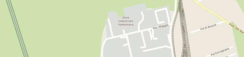 Mappa della impresa carrozzeria sandrin paolo e don maria luisa snc a PALMANOVA
