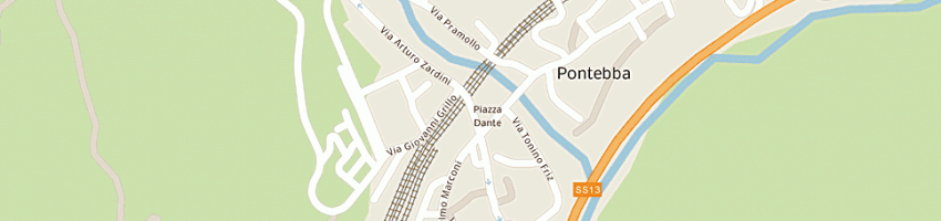 Mappa della impresa bar serenella a PONTEBBA