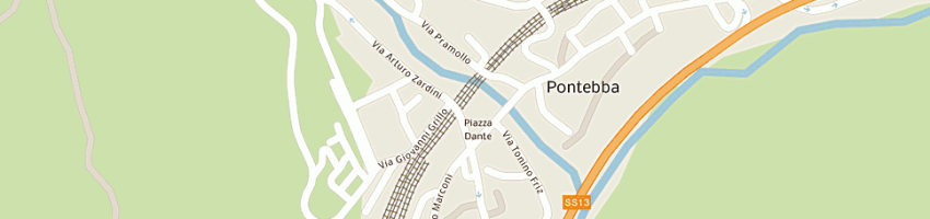 Mappa della impresa confartigianato udine servizi srl a PONTEBBA