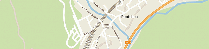 Mappa della impresa bar internazionale di bassarutti e c (snc) a PONTEBBA