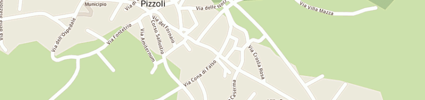 Mappa della impresa carabinieri a PIZZOLI