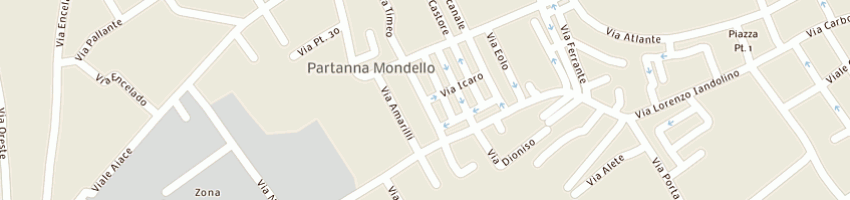 Mappa della impresa pedone marianna e c sas a PALERMO