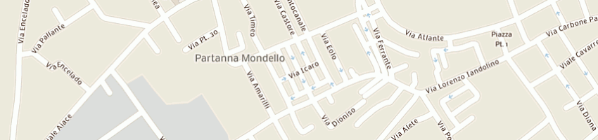 Mappa della impresa just wear di rosangela mantegna a PALERMO