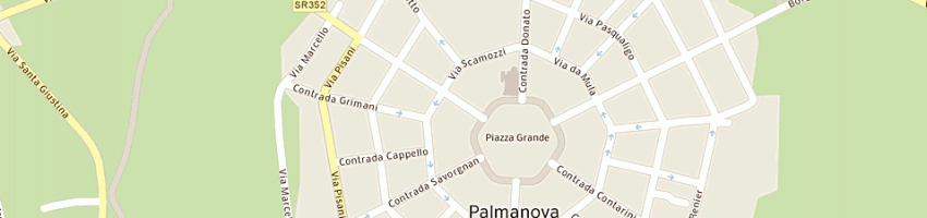 Mappa della impresa agenzia di informazione e accoglienza turistica di grado e aquileia a PALMANOVA