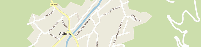 Mappa della impresa macelleria d'agostino cosimo a ATTIMIS