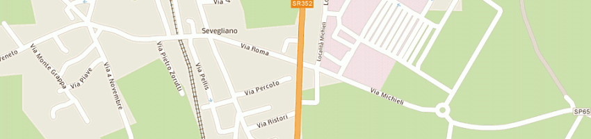 Mappa della impresa albergo trattoria 'al taj' di furlan e tomaselli snc a TRIVIGNANO UDINESE