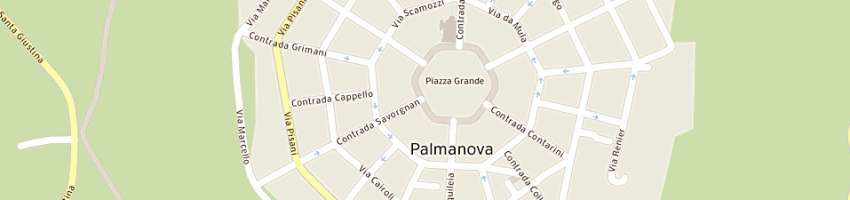 Mappa della impresa friulcassa spa cassa di risparmio regionale a PALMANOVA