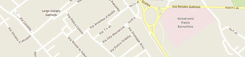 Mappa della impresa sacchettificio cuccia di arcuri giuseppa a PALERMO