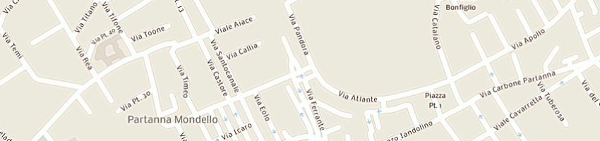 Mappa della impresa comune di palermo a PALERMO