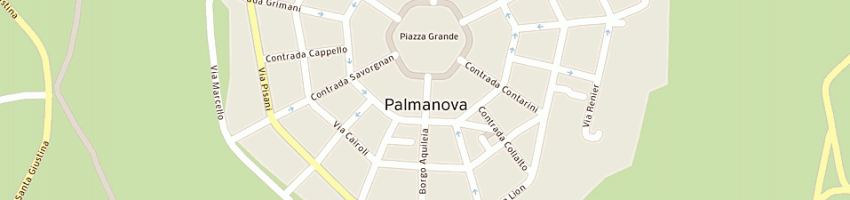 Mappa della impresa la tenda di zuppello danilo e c (snc) a PALMANOVA