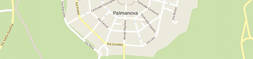 Mappa della impresa trattoria ai 2 delfini a PALMANOVA