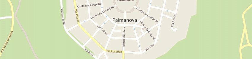 Mappa della impresa bar pasticceria solaru' di sepulcri michela a PALMANOVA