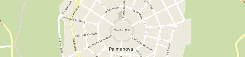 Mappa della impresa new pneus center di bidut rinaldo a PALMANOVA