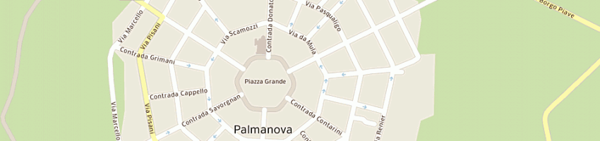 Mappa della impresa turchetti geom giuseppe studio tecnico a PALMANOVA