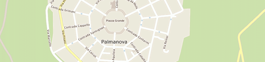 Mappa della impresa bar bianco gelateria di merlo e fiorillo snc a PALMANOVA