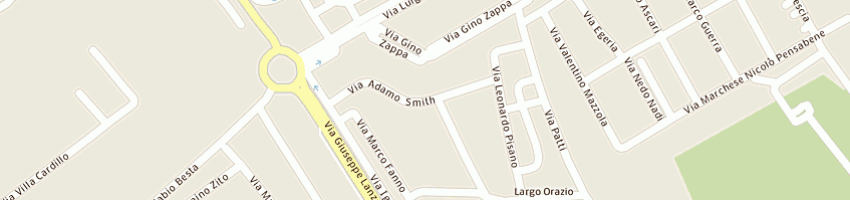Mappa della impresa direzione didattica fondo raffo a PALERMO