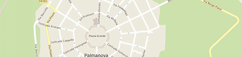 Mappa della impresa studio la fortezza di finotti simone a PALMANOVA