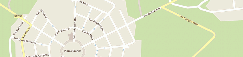 Mappa della impresa sartoria barbina a PALMANOVA