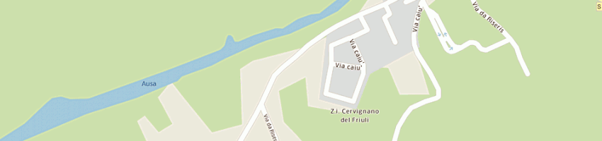 Mappa della impresa zanel paolo a CERVIGNANO DEL FRIULI