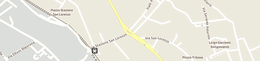 Mappa della impresa pedone vincenzo a PALERMO