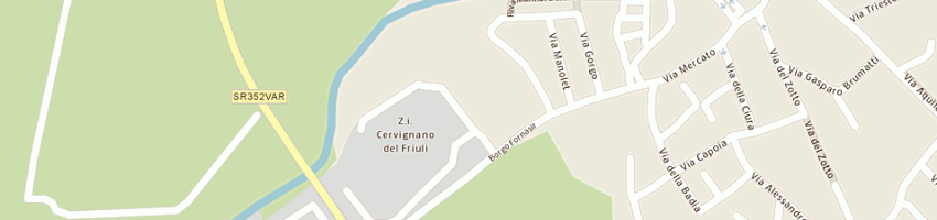 Mappa della impresa saint-gobain lmc spa a CERVIGNANO DEL FRIULI